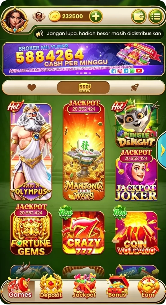 Tampilan utama aplikasi masbro12 APK Terbaru dan Aman untuk Diunduh yang intuitif dan efisien.