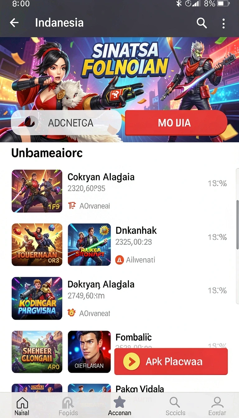 Tampilan utama aplikasi Download Aplikasi slot367 Terbaru untuk HP Android yang intuitif dan efisien.